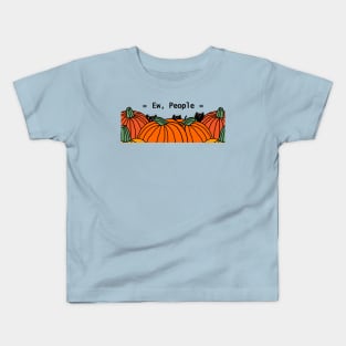 Ew People say the Cats with Pumpkins Kids T-Shirt